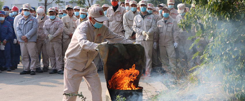 抓消防安全 保高質(zhì)量發(fā)展&mdash;&mdash;合肥樂凱開展消防應急演練